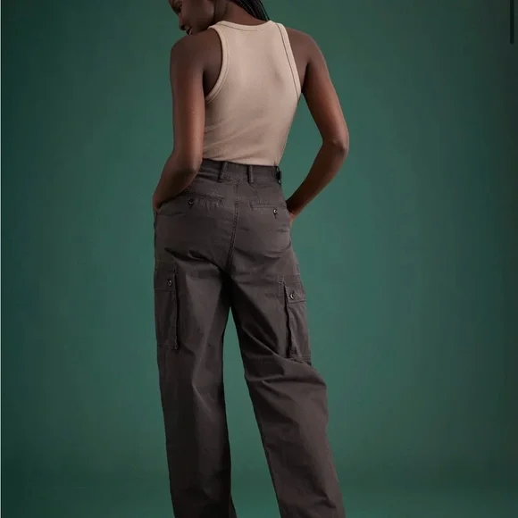 AE77 Premium pleated Cargo Pants - Picture 2 of 3